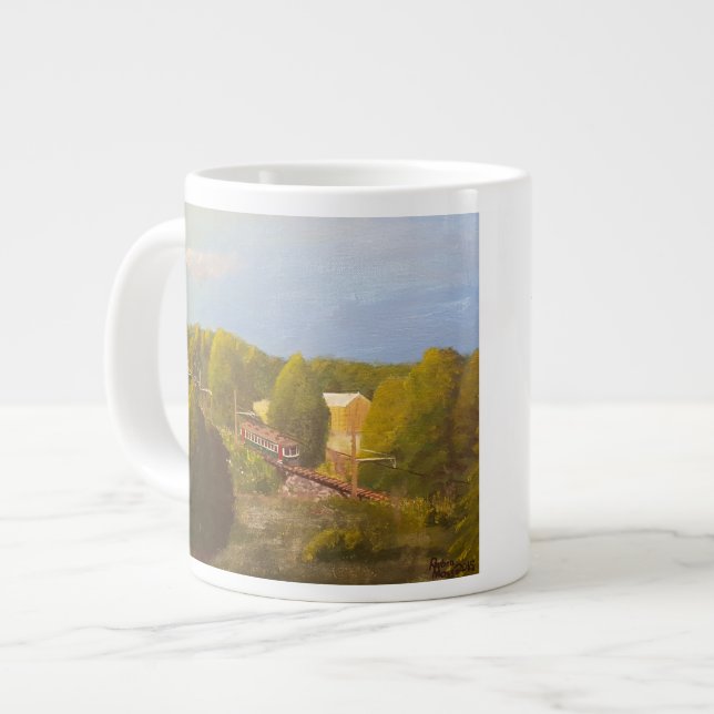 ’South Mountain Sunrise Springa’ Jumbo Mugg (Framsida vänster)