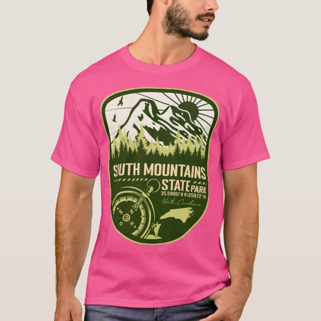 South Mountains State Park North Carolina - Nc Gre T Shirt (Framsida)