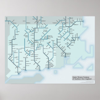 South New England Streams 18 x 24 Poster