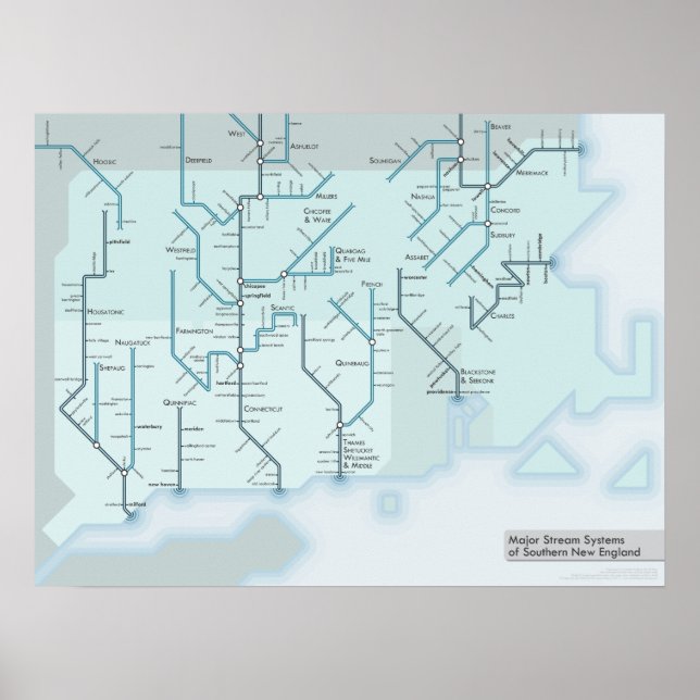 South New England Streams 18 x 24 Poster (Framsidan)