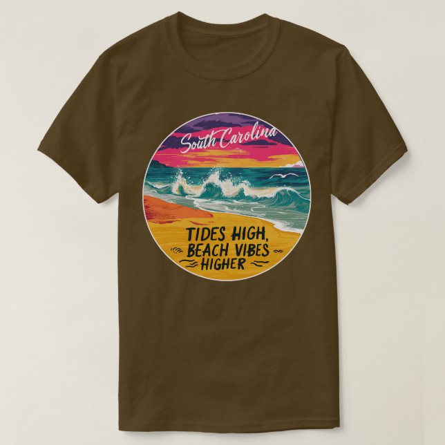 South olina Beach Summer Vacation T Shirt (Design framsida)