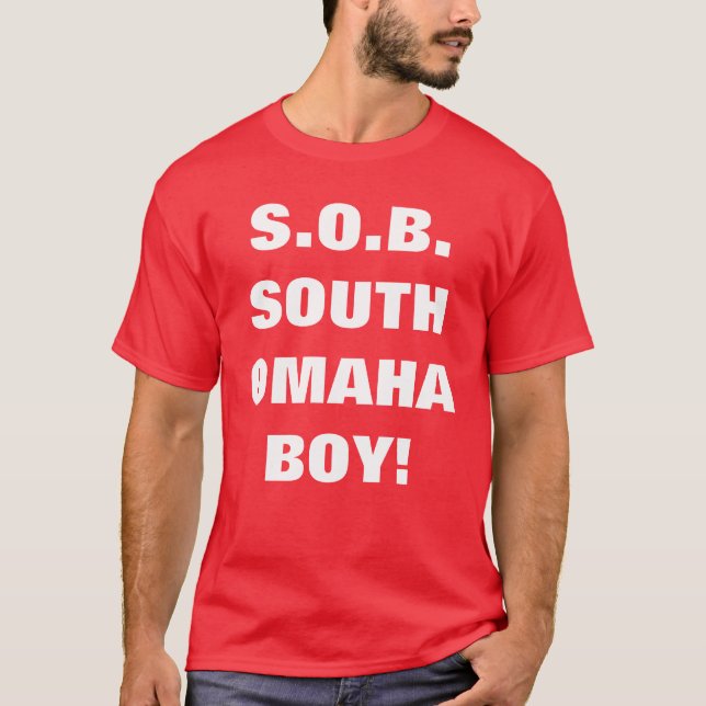 SOUTH OMAHA BOY T-SHIRT (Framsida)