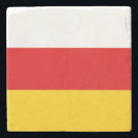South Ossetia Flag Stenunderlägg<br><div class="desc">Patriotic flag of South Ossetia.</div>