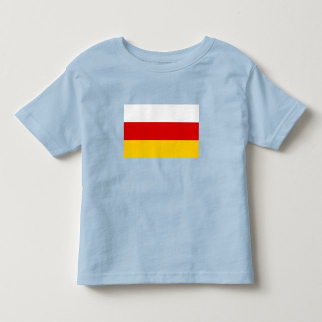 South Ossetia Flag T Shirt (Framsida)