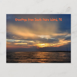 South Padre Island, Solnedgång, Brevkort Vykort