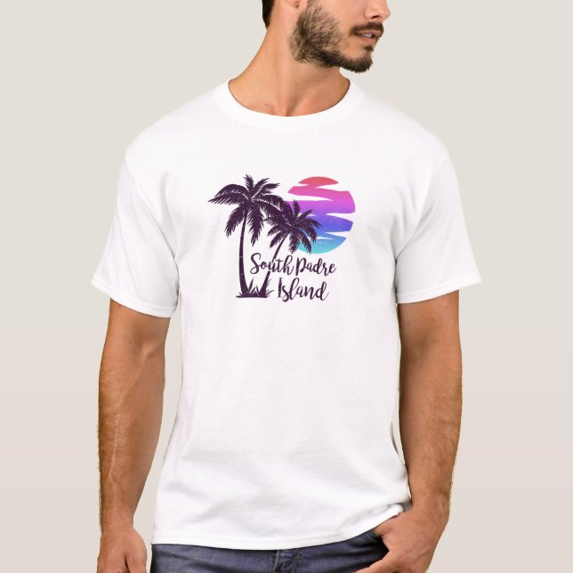 SOUTH PADRE ISLAND Texas Beach Spring Break Vacati T Shirt (Framsida)