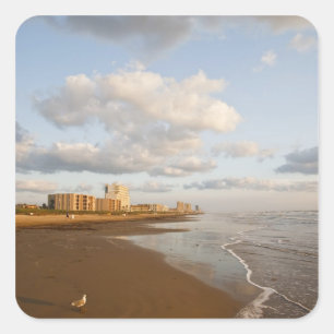 South Padre Island, Texas, USA semesterhotell, Fyrkantigt Klistermärke