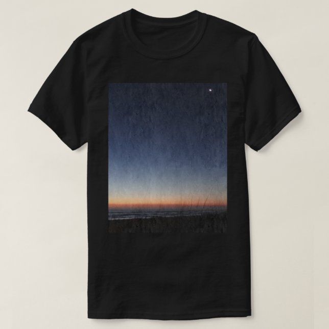 South Padre Tidigt God Måne T Shirt (Design framsida)