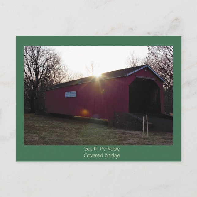 South Perkasie Covered Bridge Vykort (Framsida)