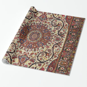 South Persia Yezd Red Rosa Grönt Presentpapper