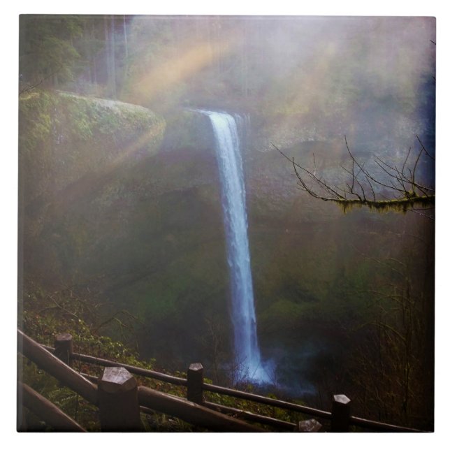 South Silver Falls, OR Kakelplatta (Framsidan)