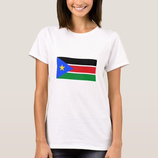 South Sudan Flag T Shirt (Framsida)