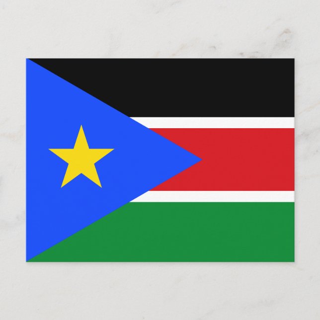 South Sudan Flag Vykort (Framsida)