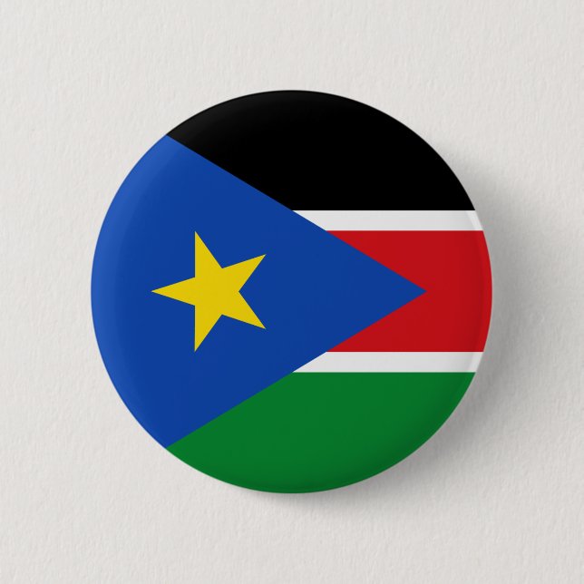 South Sudan flagga Knapp (Framsida)