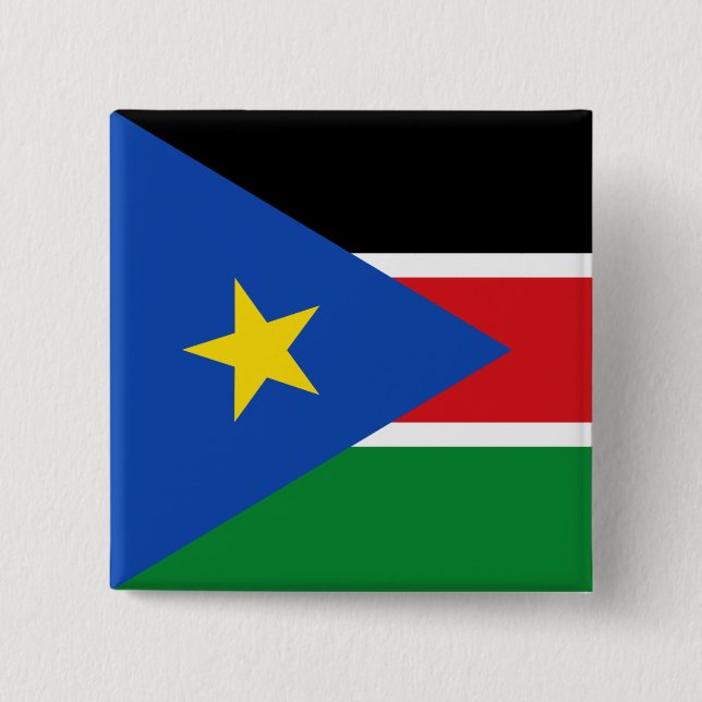 South Sudan flagga Knapp (Framsida)