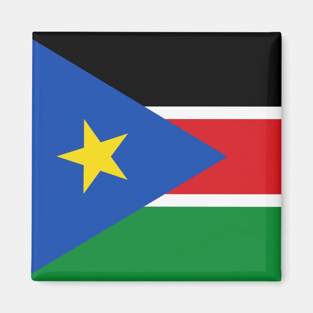 South Sudan flagga Magnet (Framsidan)