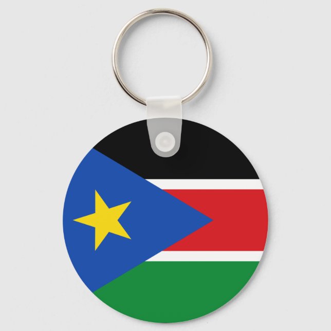 South Sudan flagga Nyckelring (Framsida)