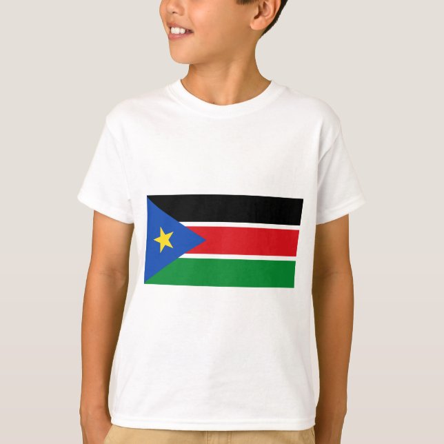 South Sudan flagga T Shirt (Framsida)