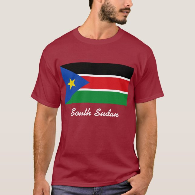 South Sudan flagga Tee Shirt (Framsida)