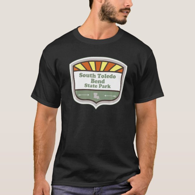 South Toledo Bend State Park Louisiana La Badge Va T Shirt (Framsida)