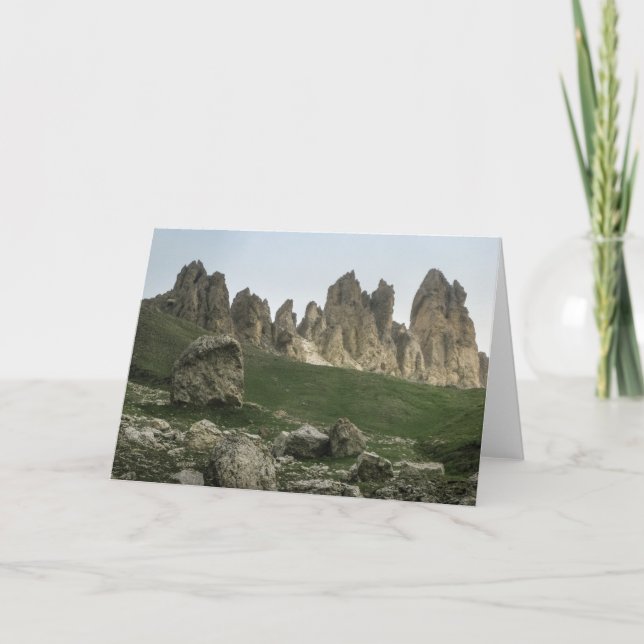 South Tyrol Mountain Photo Kort (Framsida)