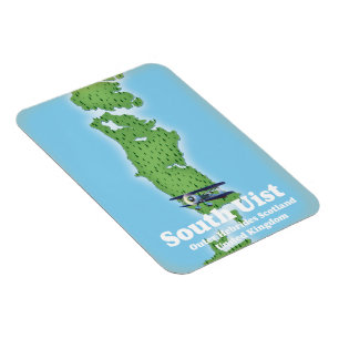 South Uist Outer Hebrides Scotland karta Magnet
