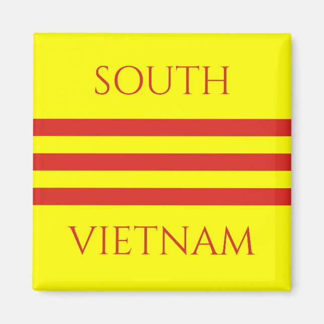 South vietnam flagga magnet (Framsidan)