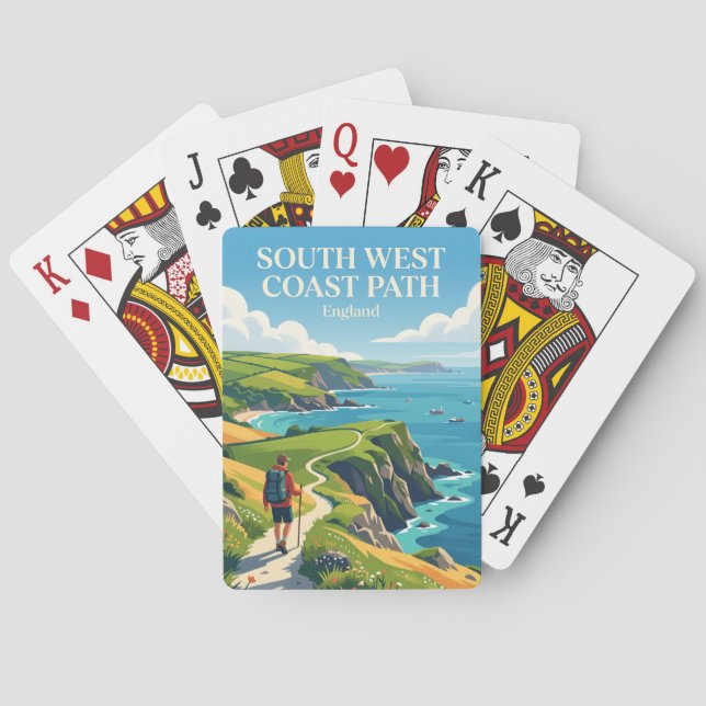 South West Coast Path, Cornwallsektionen England Casinokort (Baksidan)