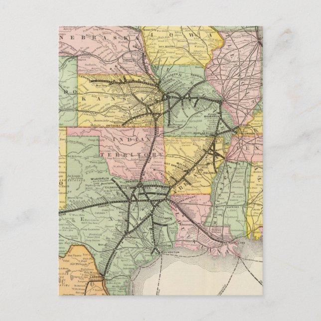 South West Railway System Vykort (Framsida)