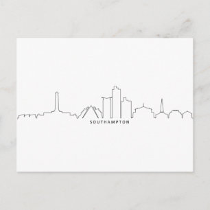 SOUTHAMPTON England City Skyline Silhouette Vykort