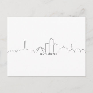 SOUTHAMPTON England City Skyline Silhouette Vykort