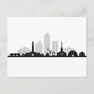 SOUTHAMPTON England fotboll City Skyline Silhuett Vykort