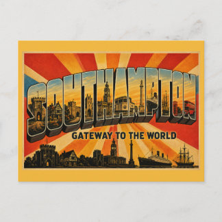 Southampton England Gateway to the World Vintage Vykort