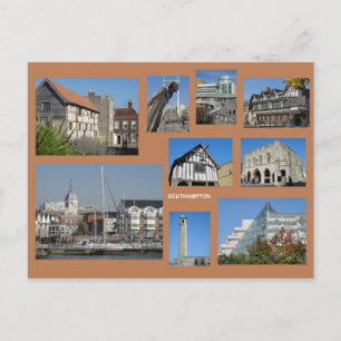 Southampton-vykort med flera bilder vykort