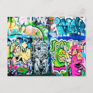 Southbank London Graffiti Postcard Vykort