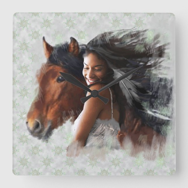 SOUTHBOUND - Vägglås Fyrkantig Klocka (Framsida)