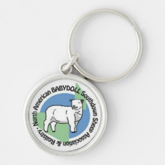 Southdown keychain för NABSSAR-Babydoll Rund Silverfärgad Nyckelring