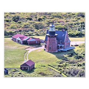 Southeast-fyr, Block Island RI Photo Print Fototryck