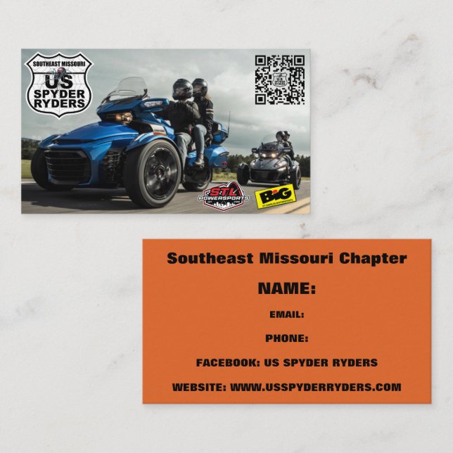 Southeast Missouri Chapter - Namnkort 3 (Fram/baksida)