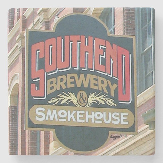Southend Brewery and Smokehouse Charleston, SC. Underlägg Sten (Framsidan)