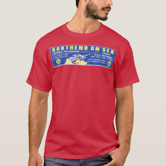 Southend on Sea Railway Advert 1950s T Shirt