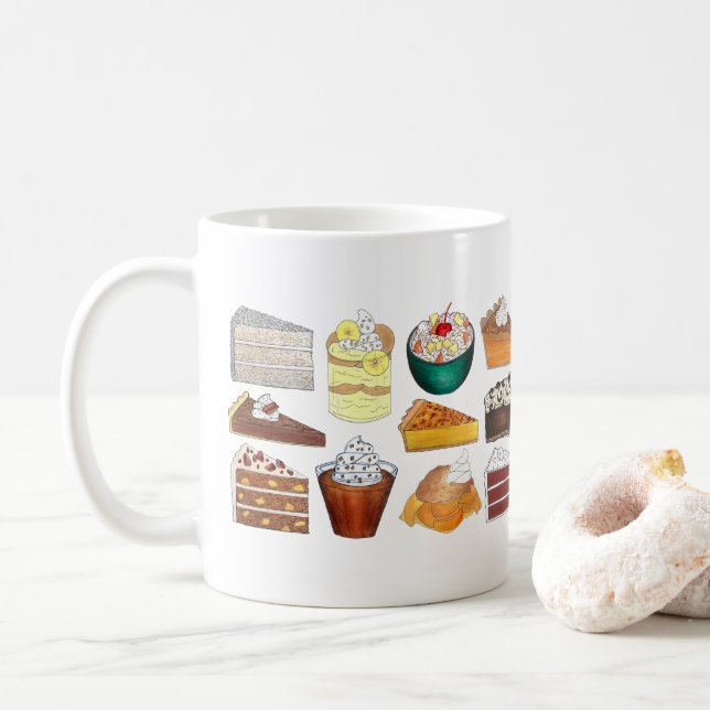 Southern Bakery Food Desserts USA, Sydamerikanska Kaffemugg (Med munk)