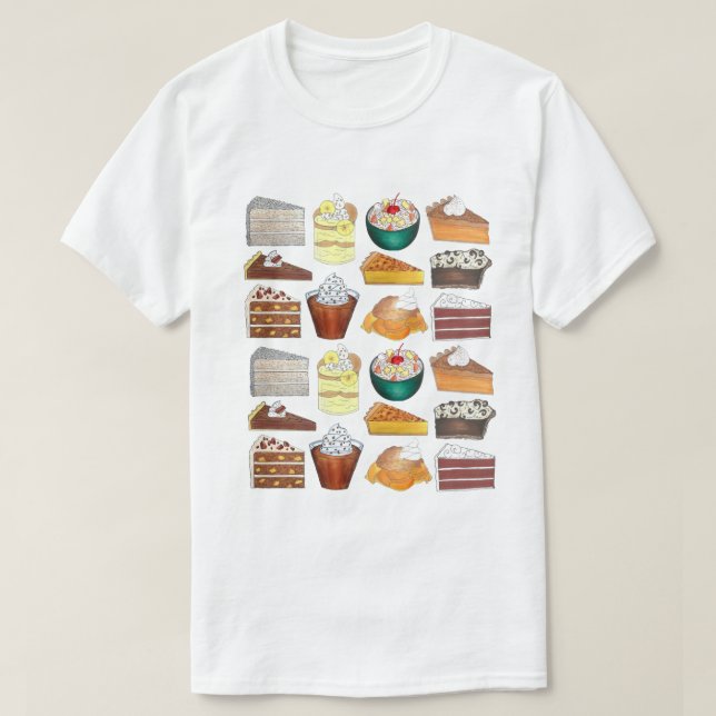Southern Bakery Food Desserts USA, Sydamerikanska T Shirt (Design framsida)