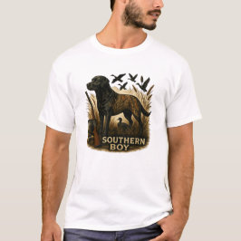 Southern Boy Hunting Dog Camo T Shirt