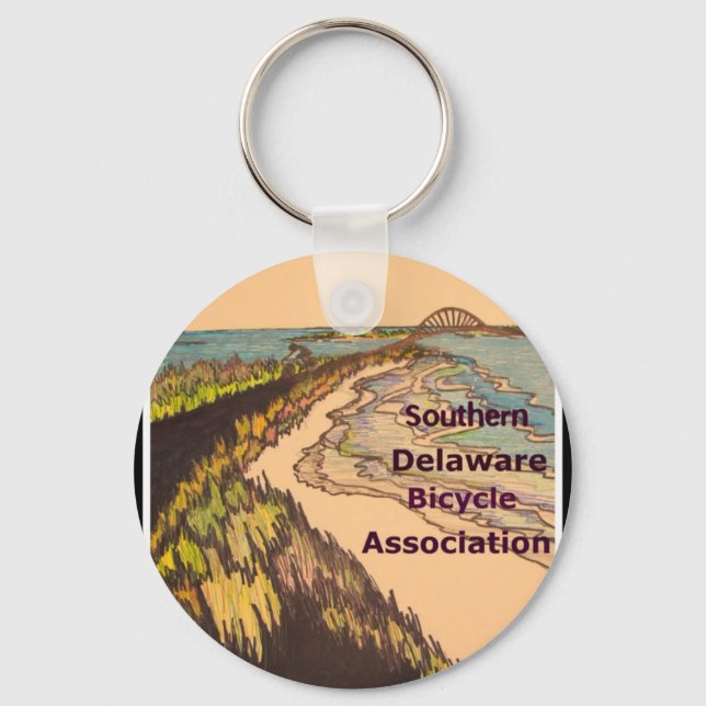 Southern Delaware Bicycle Association logotyp Nyckelring (Framsida)