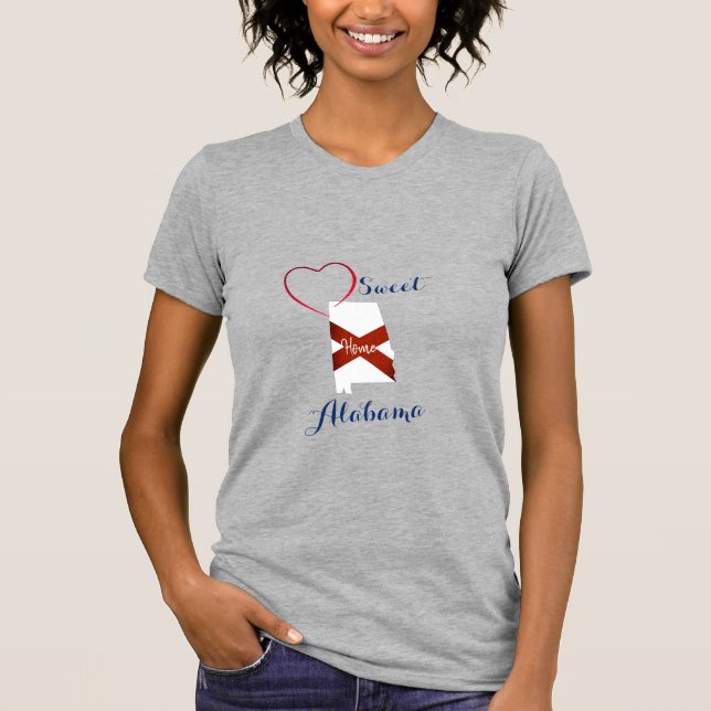 Southern Girl Alabama T Shirt (Framsida)