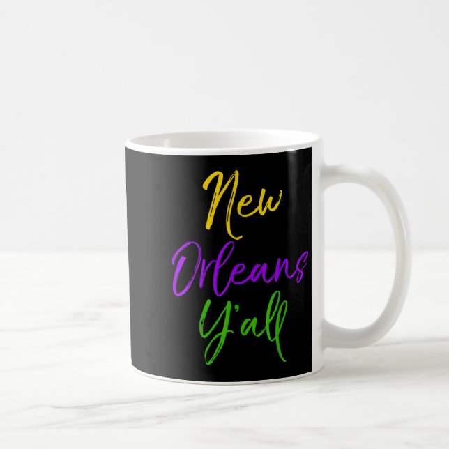 Southern Mardi Gras Quote Louisiana Gift New Orlea Kaffemugg (Höger)