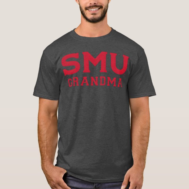 Southern Methodist Smu Mustangs Mormors flicka T Shirt (Framsida)