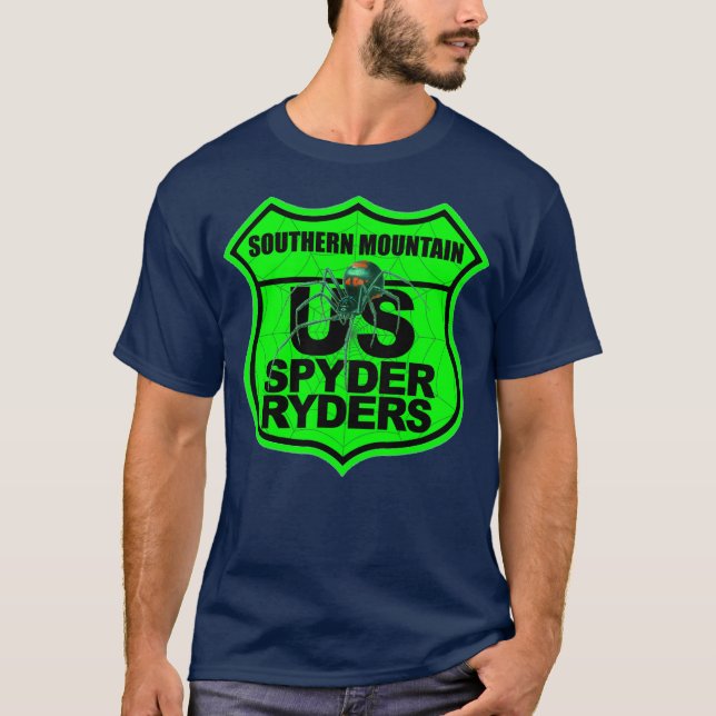 Southern Mountain Chapter - Logotyp Säkerhetsgrön T Shirt (Framsida)