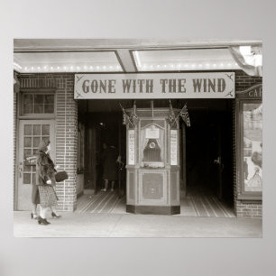 Southern Movie House, 1940. Gammalt foto Poster